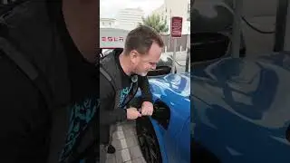 Charging our Mach-E at a Tesla Supercharger! 