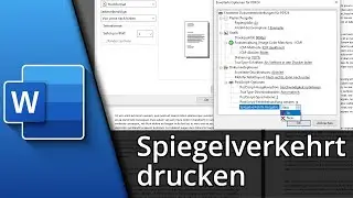 Word spiegelverkehrt drucken | Text spiegelverkehrt drucken ✅ Tutorial