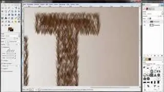 GIMP Tutorial German | Behaarter Text