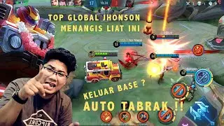 KEMBALINYA JHONSON TERKUAT KE LAND OF DAWN !! KELUAR BASE ? AUTO TABRAK !! Mobile Legends Bang Bang.
