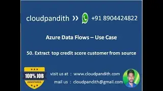50. Azure Data Factory V2 || Remove Duplicate Rows &Store Summary Credit Stats || Azure Data Flows