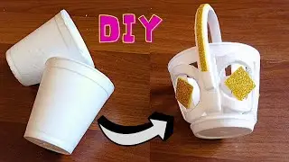 Awesome basket from paper cup
