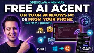 OpenClaw AI Agent Setup on Windows (Hyper-V + Ubuntu) — Complete Beginner Guide 2026 (More Secure)