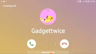Samsung Galaxy Phone Android 8.0 incoming call (Screen Video)