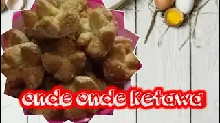 CARA BUAT ONDE ONDE KETAWA takaran sendok