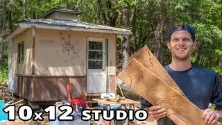 Converting this Old Shed into our New Studio for Sewing, Home Schooling and Video Editing.