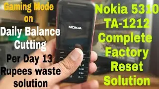 How To Complete Factory Reset | Nokia 5310 (TA-1212) | Security Code Unlock