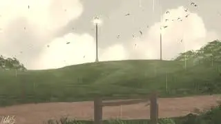 Animated Calm rainy landscape (Concept art) By L Z arts (me)