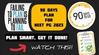 Last 90 Days Plan NEET PG 2023 | Strategy | NEET PG | Go For It! | Dr. Nishant Goenka