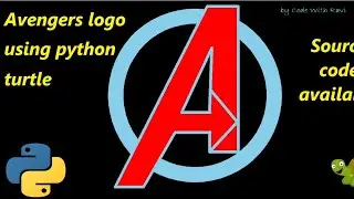 avengers logo drawing using python turtle | python turtle graphic 