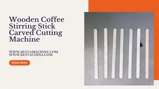 Wooden Coffee Stirring Stick Punching Machine Super feeding system type