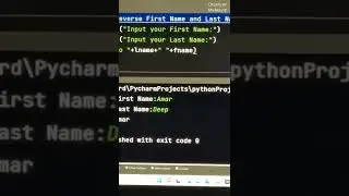 reverse print first name and last name input by user in Python 🙉🙊🐵