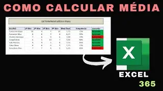 Como calcular média de aluno no excel