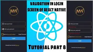 Validation in LOGIN Screen in React Native in Hindi