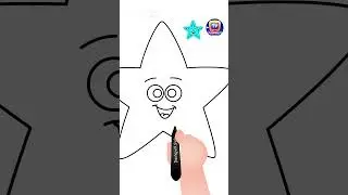 How to Draw a Starfish? #Shorts #drawingtutorial #drawingforkids #chuchutv #drawingshorts