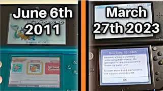 Very first day the 3DS eShop was online VS. the last!