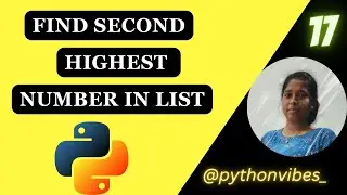 Find Second Largest Number List| Highest Element Array | 