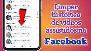 Como limpar todo o histórico de vídeos assistidos no Facebook Easy 2024