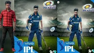 Vivo ipl photo editing tutorial 2019 in PicsArt step by step in hindi | ipl photo editing