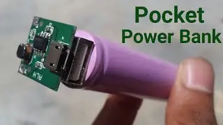 How to make mini Power bank in just 2 minutes | DIY Pocket Power bank | Electro Fever