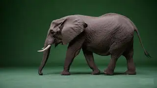 Elephant Walking Animation – Free Green Screen Loop VFX