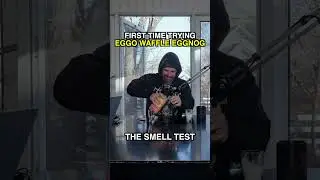 SMELLING Eggo's new 40-proof waffle-flavored eggnog for the first time