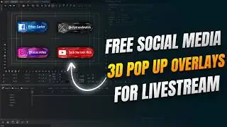 Create Interactive 3D Social Media Popups for Livestreams |WASP3D Xpress + NDI (OBS & vMix Tutorial)