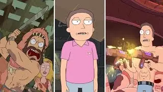 Rick and Morty - Different versions of Jerry