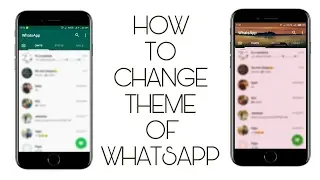 How to change whatsapp theme and color completely(NO ROOT)