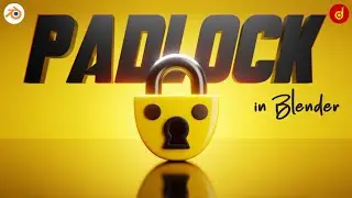 Padlock in Blender | Blender Padlock Low Poly 3D Modeling | Padlock Low Poly 3D Modeling