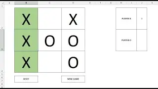 Tic Tac Toe (Noughts & Crosses) - Free Excel Game