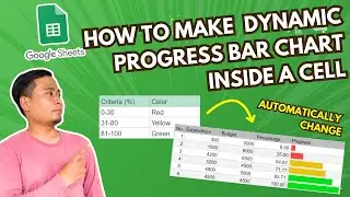 Dynamic Bar Chart Inside the Cell Using Google Sheets