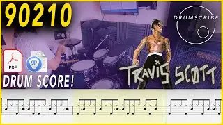 90210 (feat. Kacy Hill) - Travis Scott | DRUM SCORE Sheet Music | 