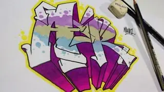 Como hacer letras graffiti fácil y sencillo - Tutorial