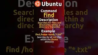 Find command | Ubuntu Server #ubuntuserver