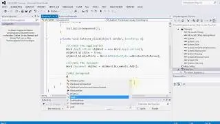 C#: How to create and write text in MS Word document programmatically