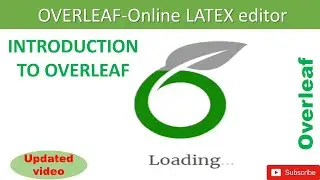 Overleaf tutorial for beginners | Introduction to Latex |