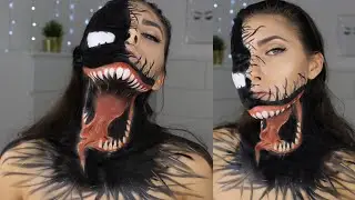 VENOM HALLOWEEN MAKE-UP TUTORIAL   | Pralina Karina