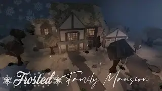 (210k) Frosted Family Mansion // Bloxburg Speedbuilds