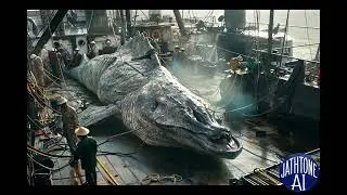 Monster caught in the deep sea