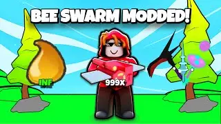 I PLAYED The BEST Bee Swarm Simulator MODDED…