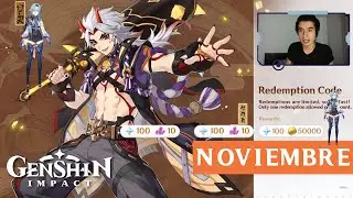 Nuevos códigos Genshin Impact Noviembre 2021