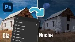 De día a noche en Photoshop (Técnica editable)
