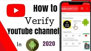 how to verify youtube channel 2020 bangla