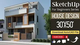Full Sketchup with V-Ray Tutorial with 🟢 LIVE House Project