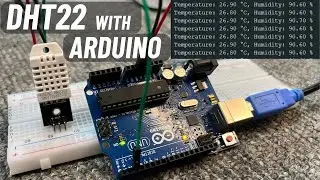 How to use DHT22/DHT11 with Arduino Example Code and Library | English Subtitle