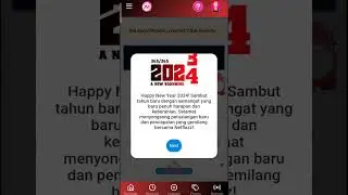Happy New Year 2024! Sambut tahun baru dengan semangat yang baru penuh harapan dan keberanian.