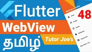 Webview Widget in Flutter | Convert Website to Mobile App | Complete Flutter Tutorial in Tamil