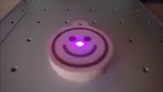 we create a beech wood key ring with smiley thanks to xtool f1