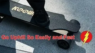 Go Uphill with Fast Koowheel Electric Skateboard